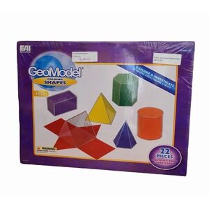 EAI Education GeoModel Folding Shapes 22 pc Flip Charts Task Cards Activity Book